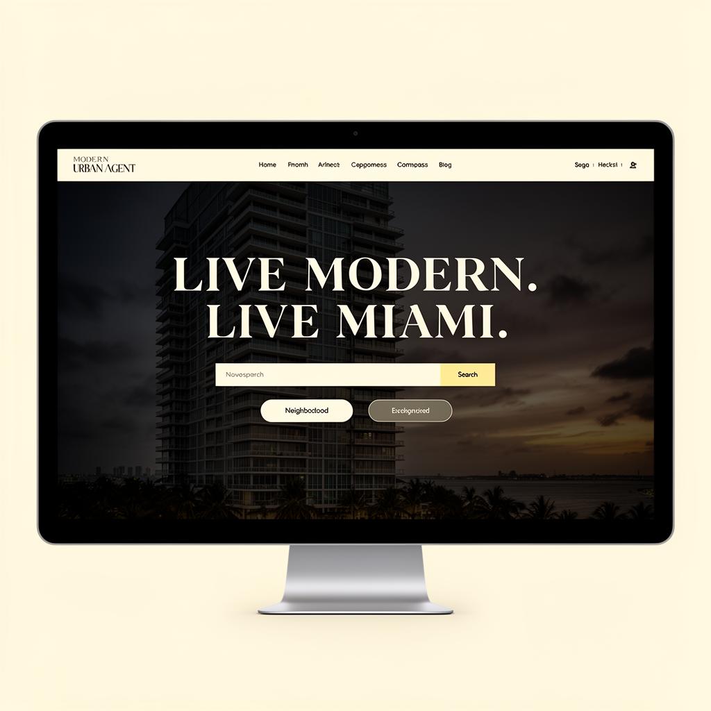 Modern Urban Agent template preview