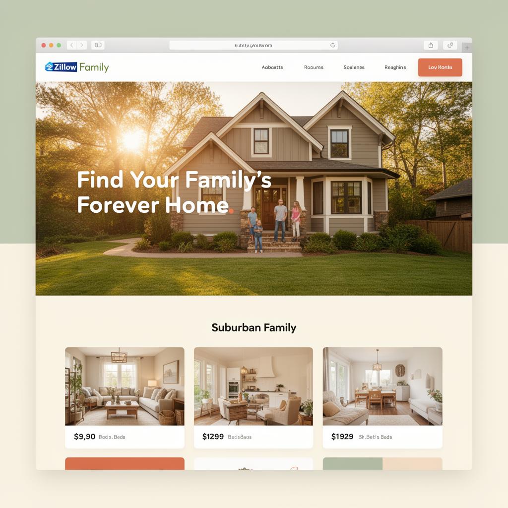 Suburban Family template preview